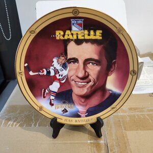 NHL Legends of Hockey's Golden Era Jean Ratelle Collectors Plate BRADFORD EXC.